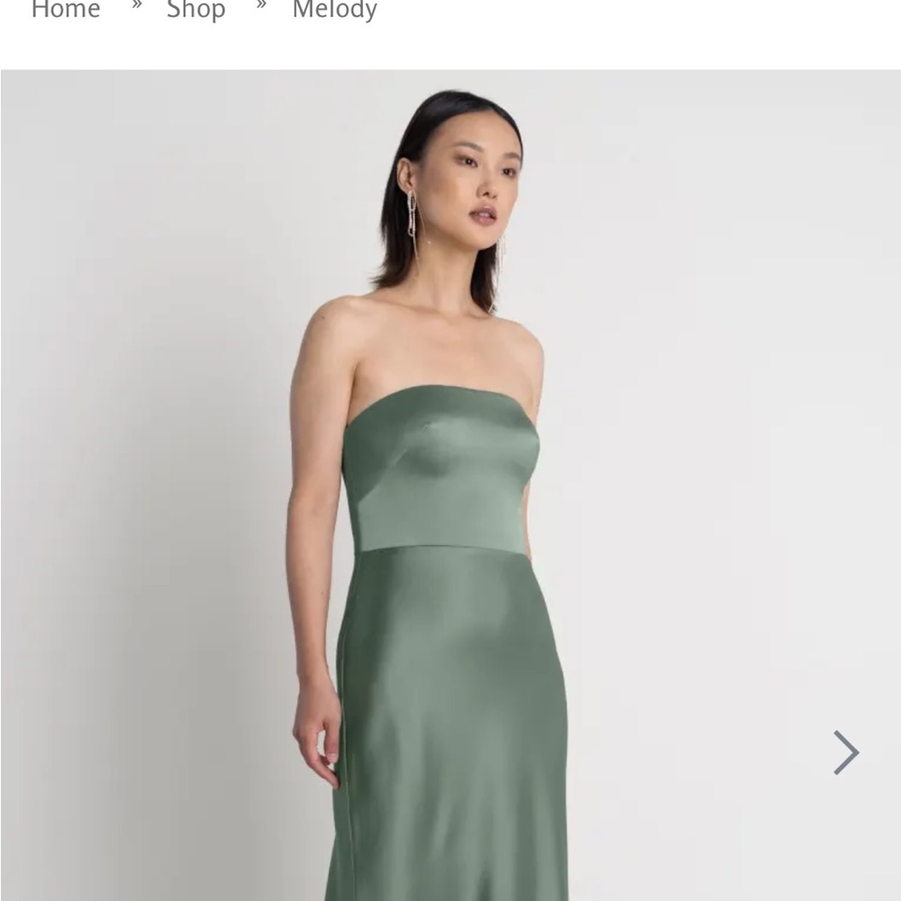 JENNY YOO NEW WITH TAGS MELODY BRIDESMAID DRESS EUCALYPTUS SIZE O NEVER WORN!!